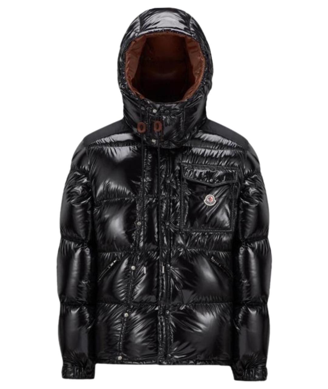 MONCLER Черная полиамидовая куртка, фото 1