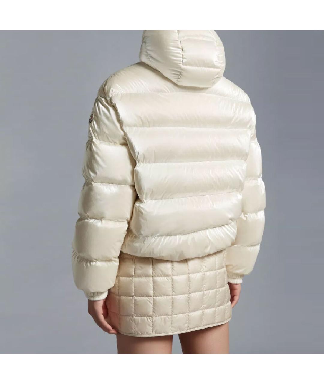 MONCLER Белый пуховик, фото 3