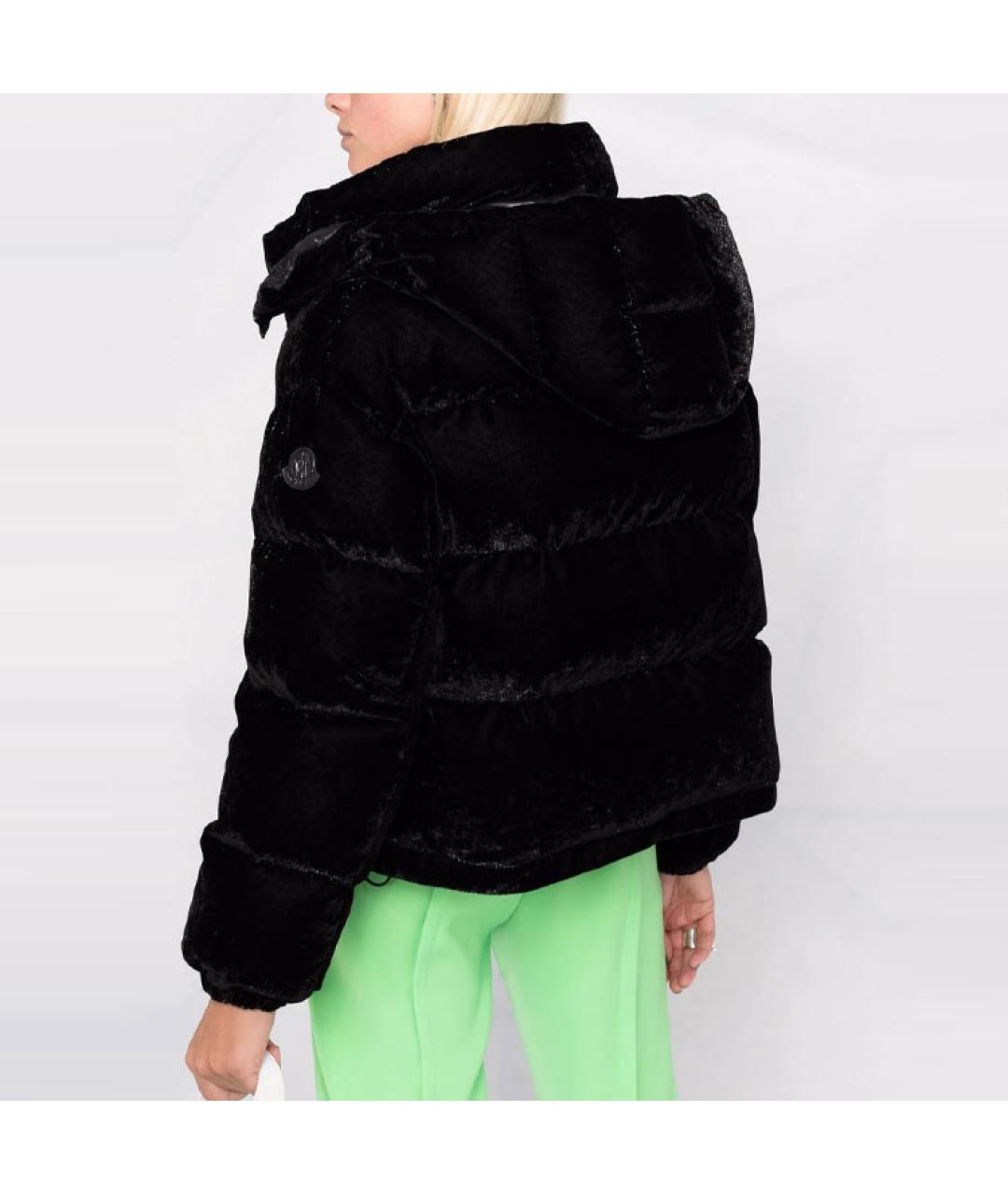 MONCLER Черный пуховик, фото 5