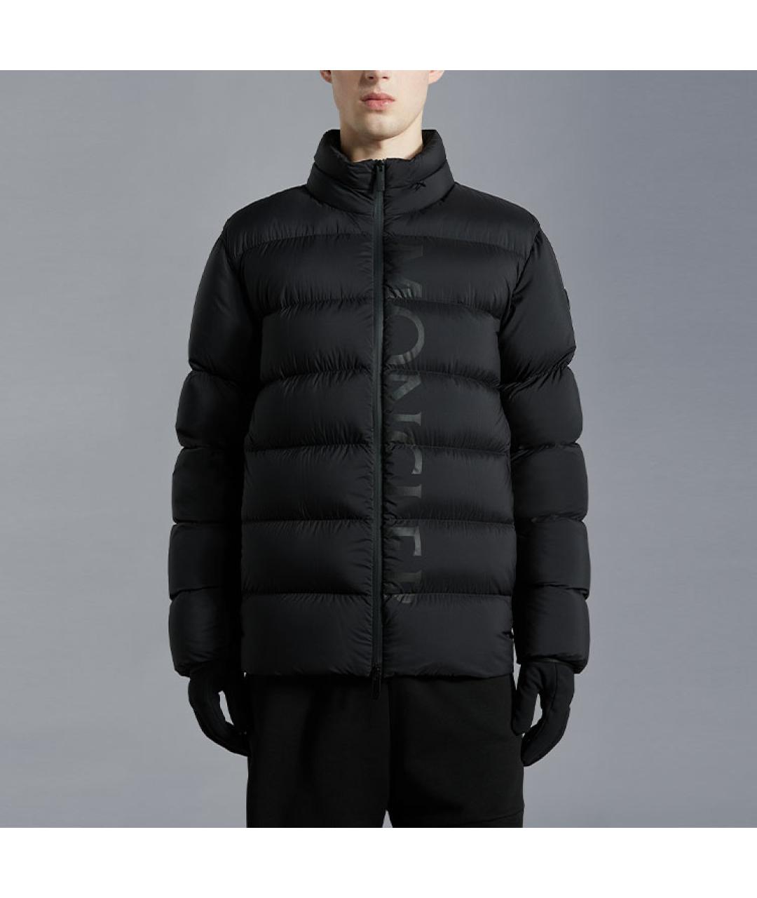 MONCLER Черный пуховик, фото 2