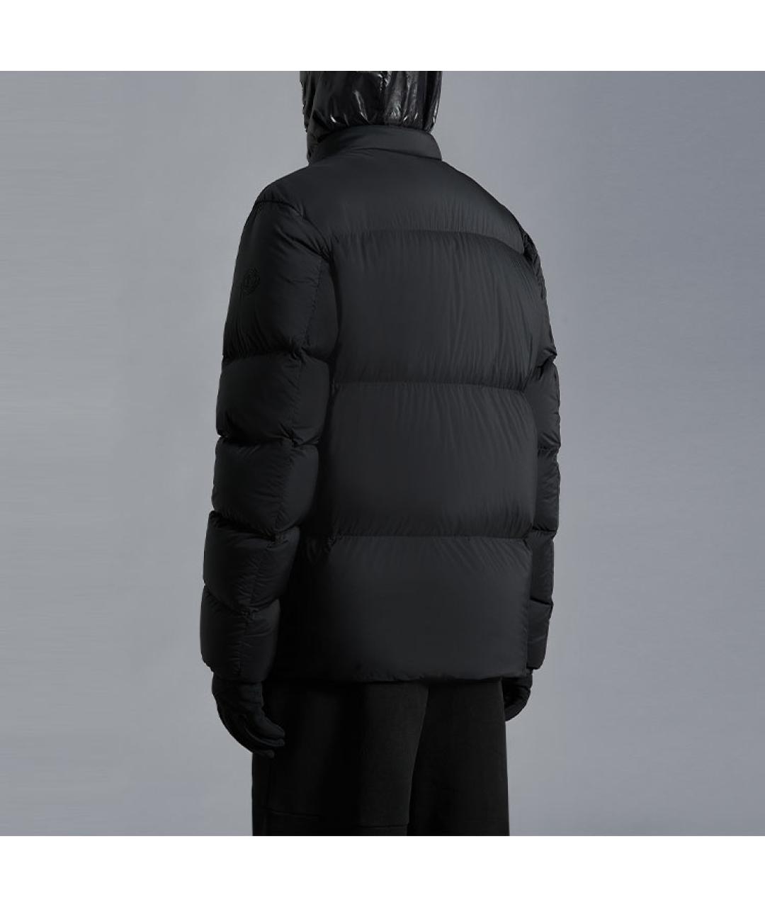 MONCLER Черный пуховик, фото 4