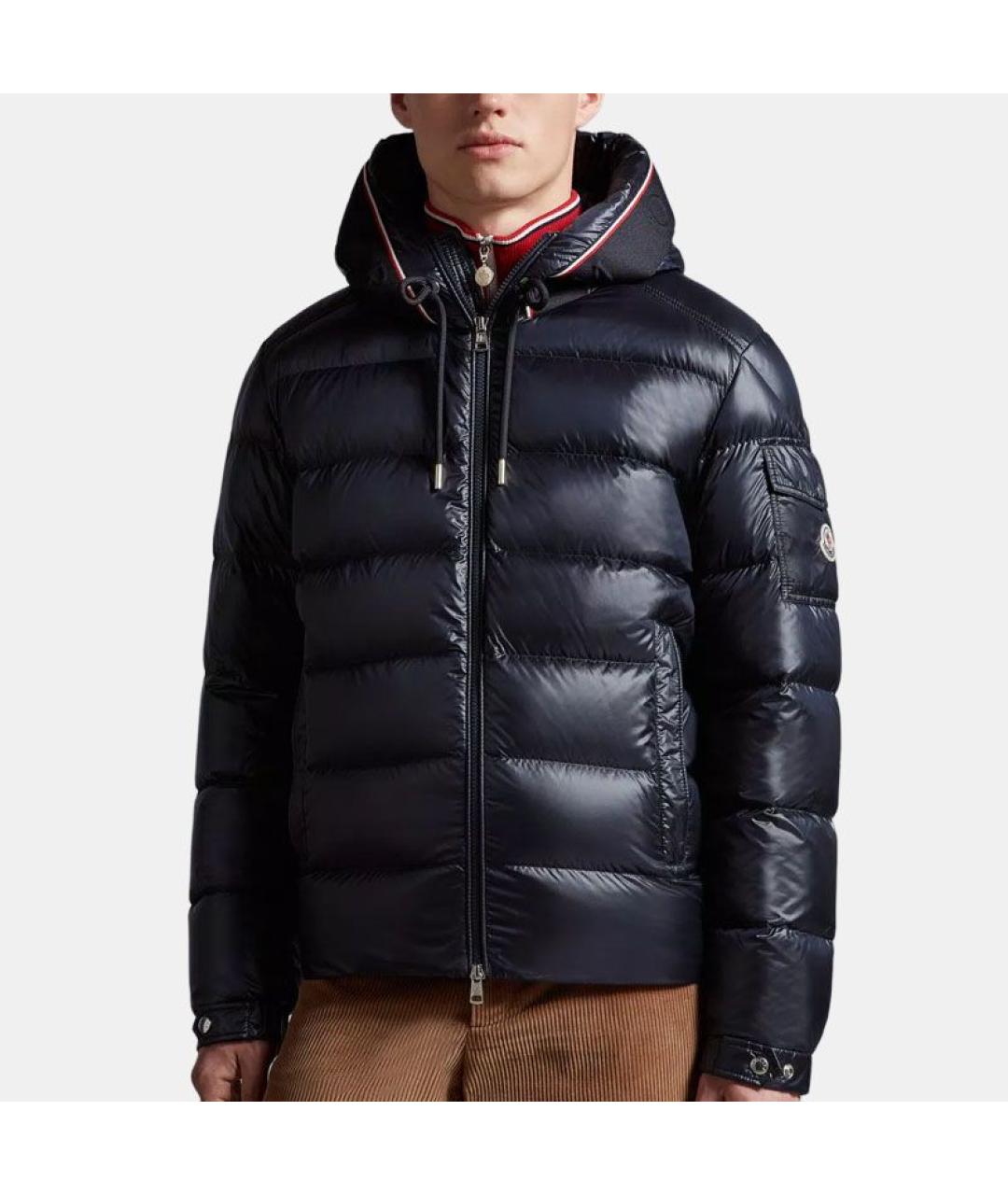 MONCLER Синий пуховик, фото 3