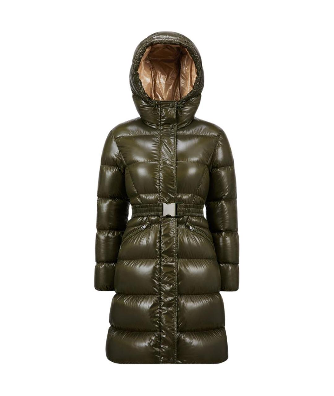 MONCLER Зеленый пуховик, фото 1