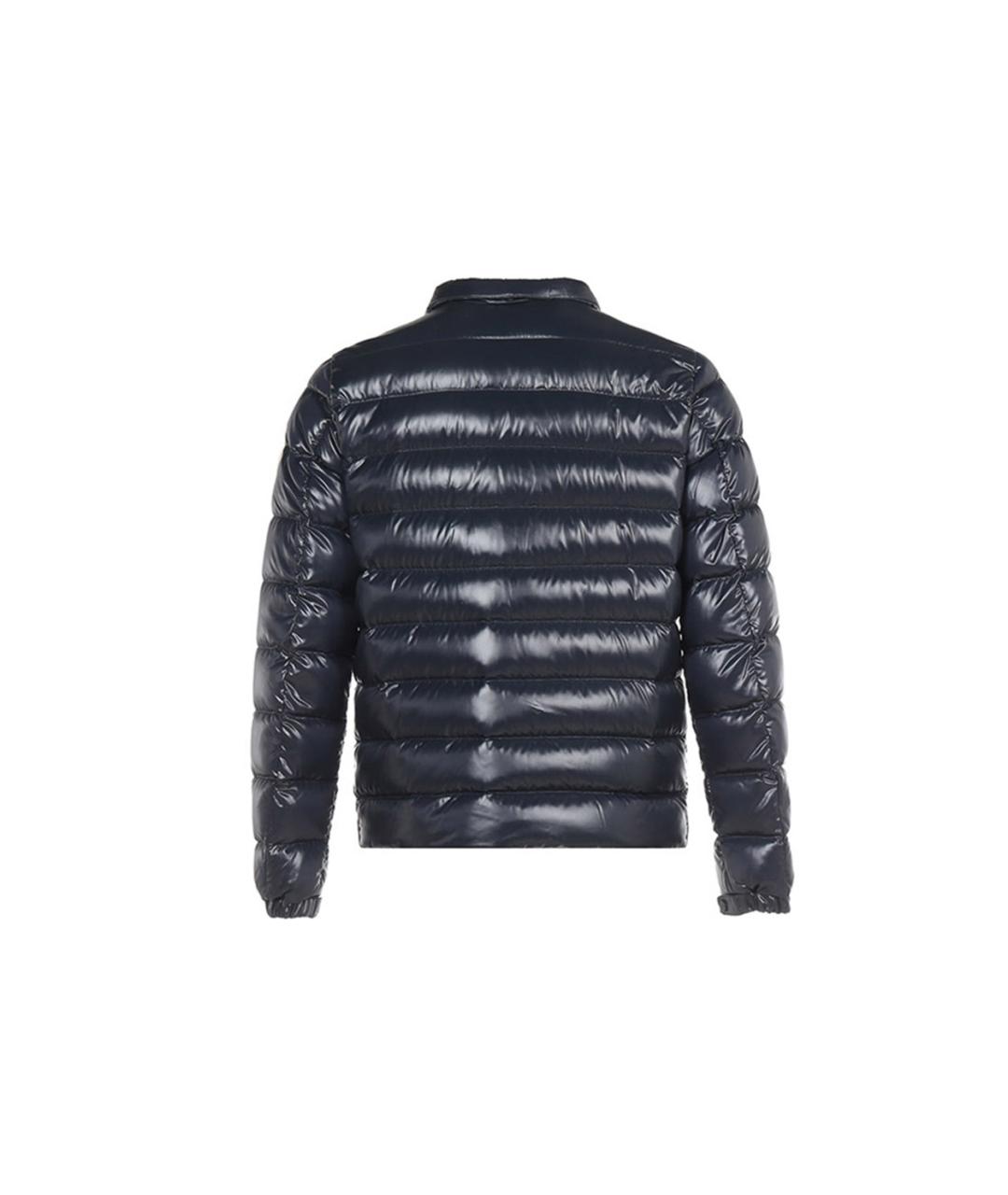 MONCLER Темно-синий пуховик, фото 2