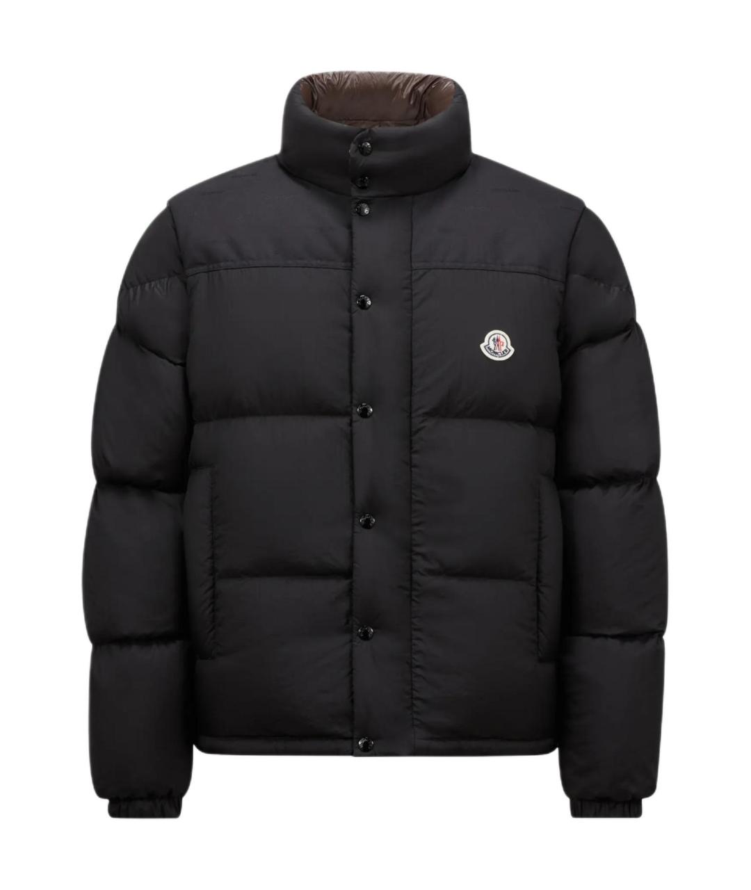 MONCLER Черный пуховик, фото 1