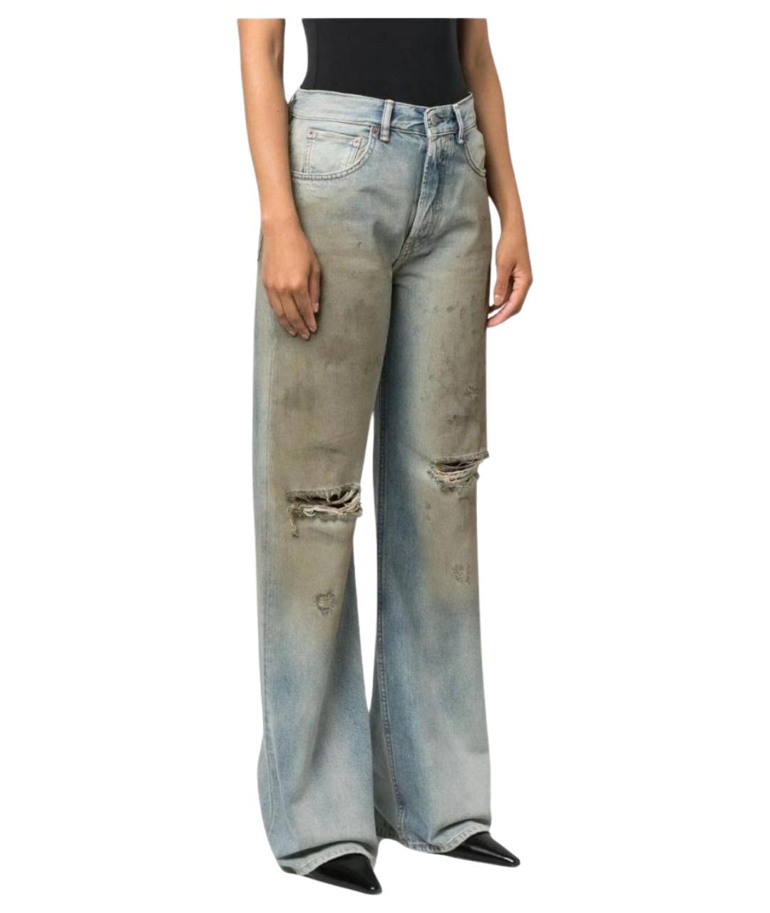ACNE STUDIOS Синие прямые джинсы, фото 3