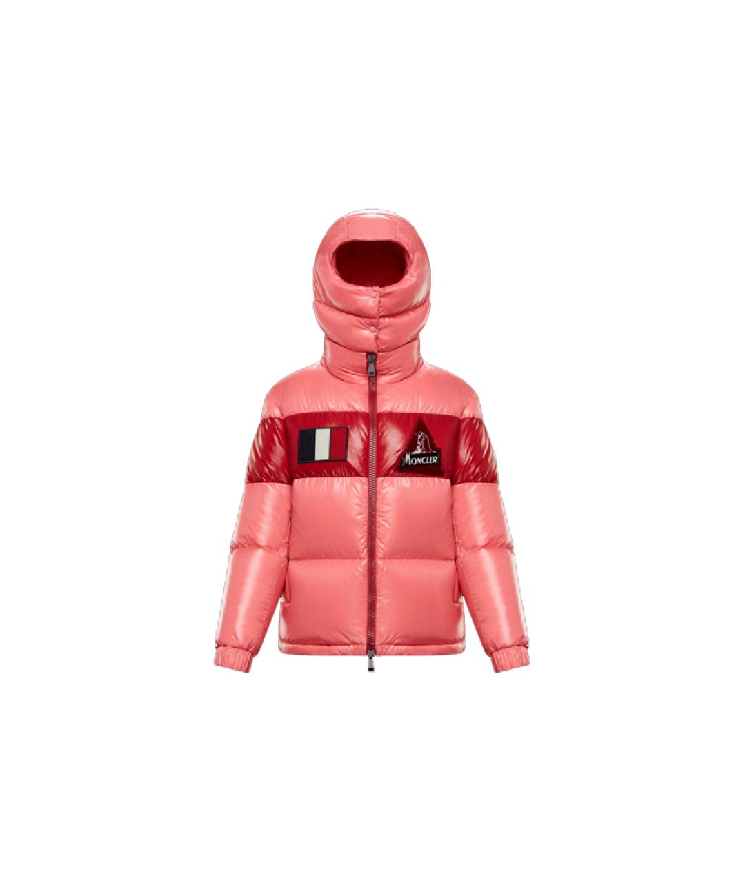 MONCLER Розовый пуховик, фото 6