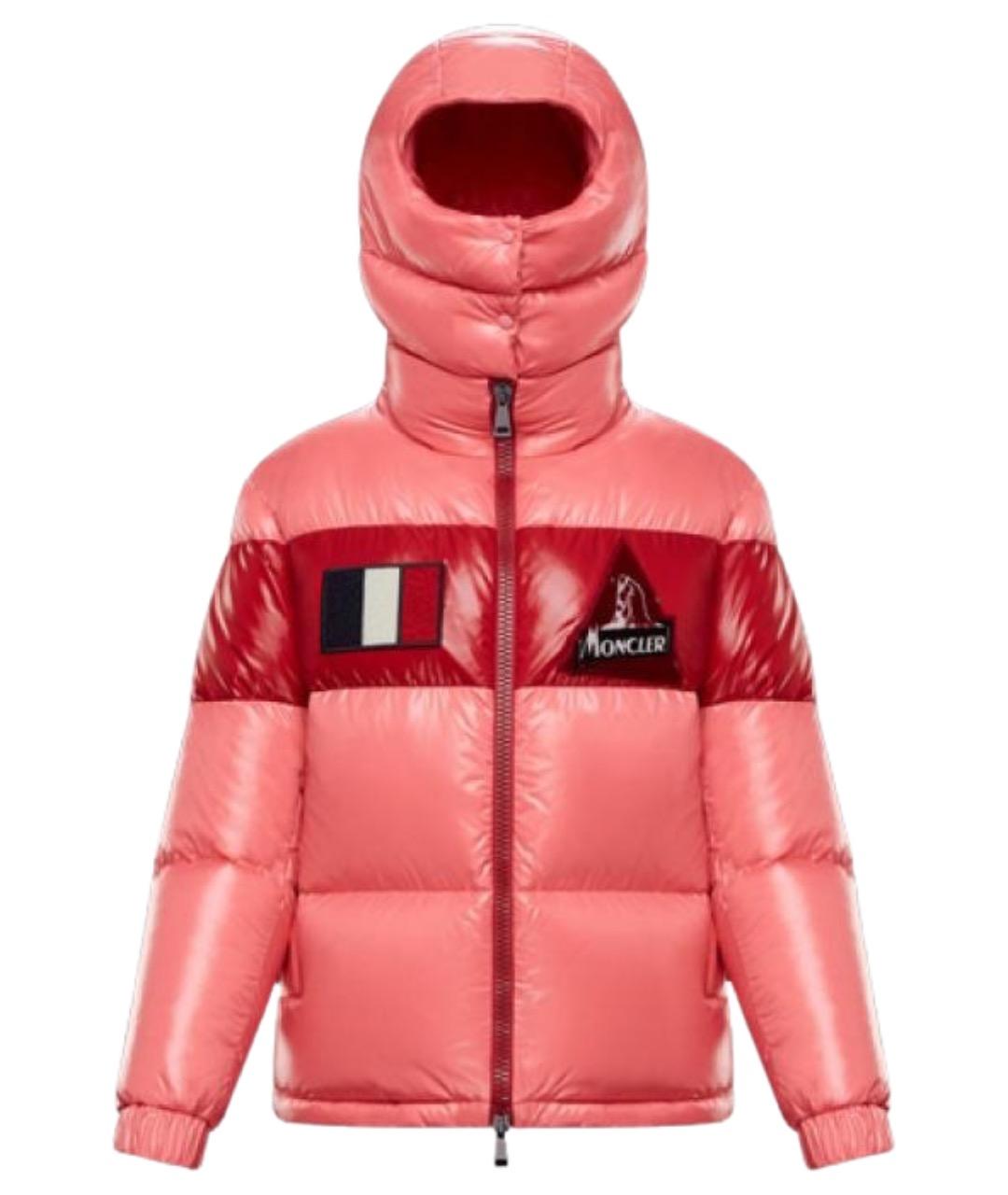 MONCLER Розовый пуховик, фото 1