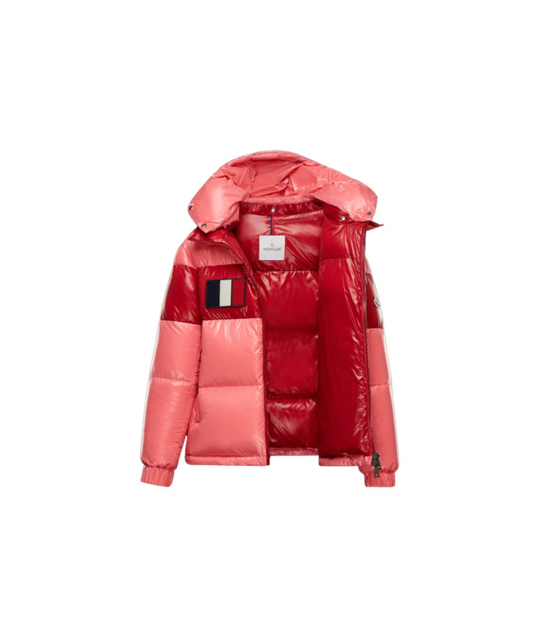 MONCLER Розовый пуховик, фото 4