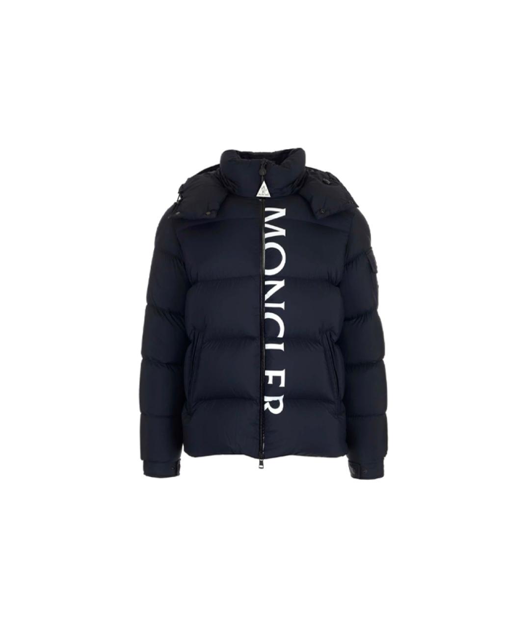 MONCLER Синий пуховик, фото 1