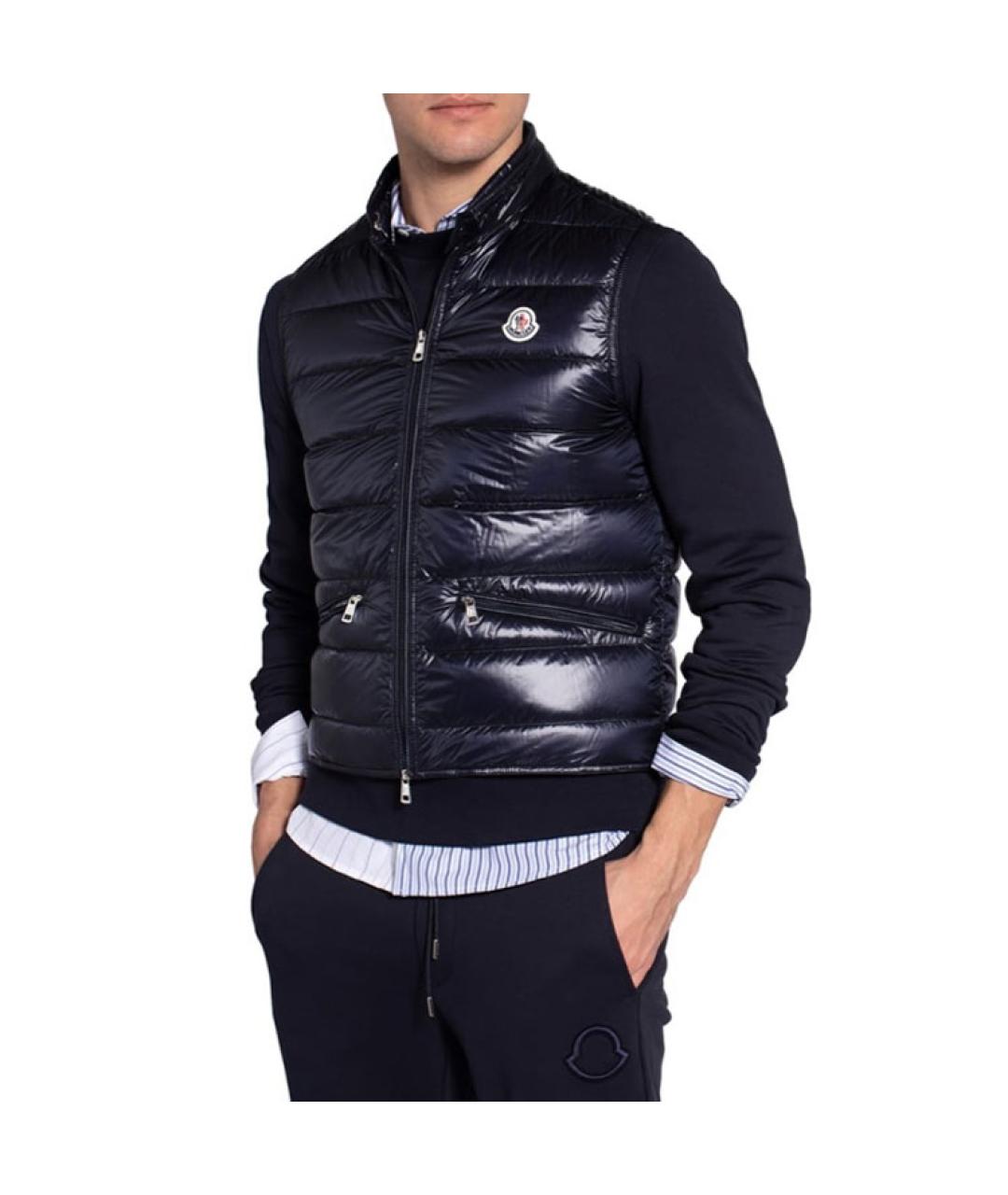 MONCLER Синий жилет, фото 6