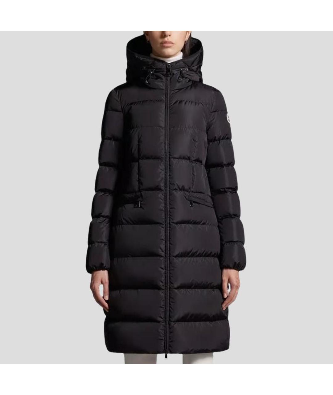 MONCLER Черный пуховик, фото 2