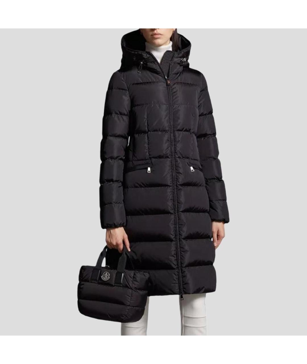 MONCLER Черный пуховик, фото 3