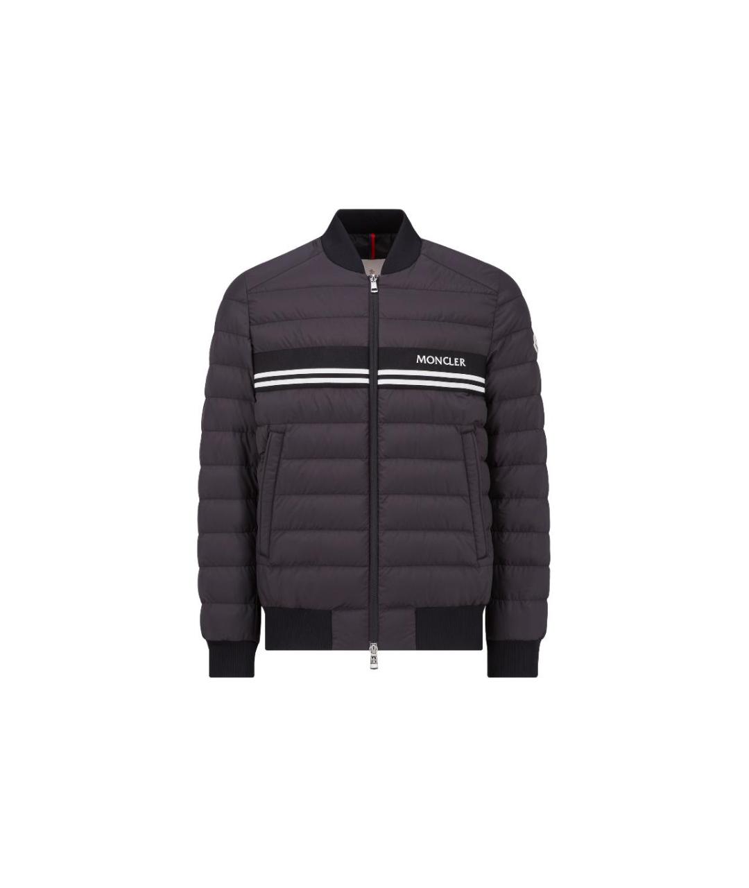 MONCLER Черный пуховик, фото 5