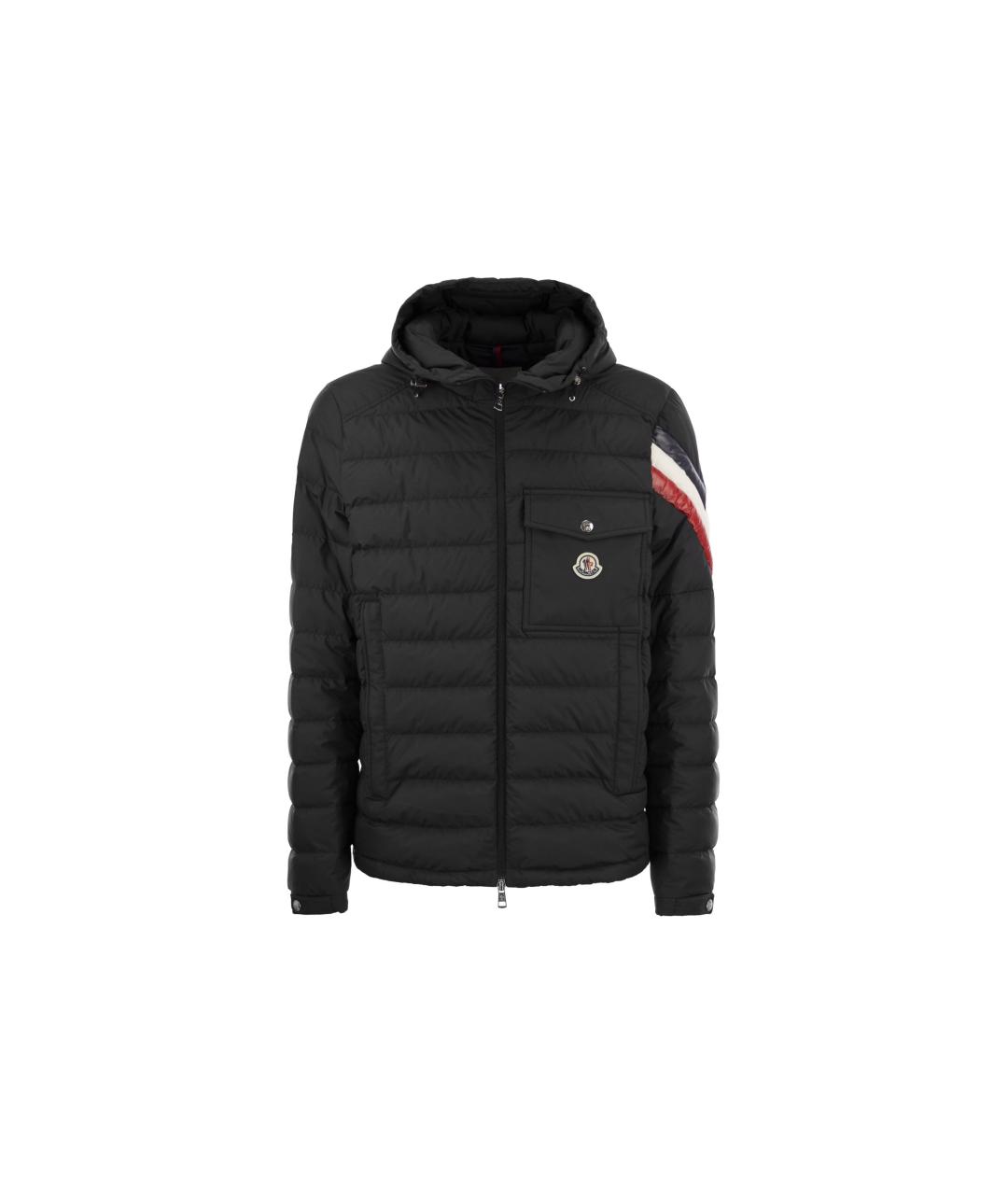 MONCLER Черный пуховик, фото 1