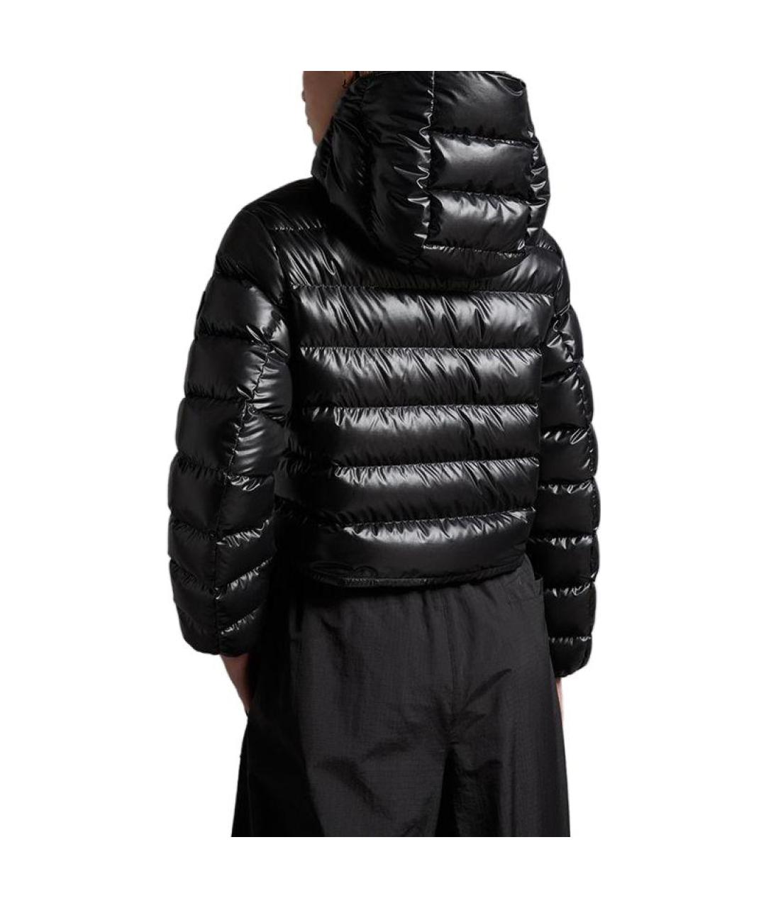 MONCLER Черная полиамидовая куртка, фото 3