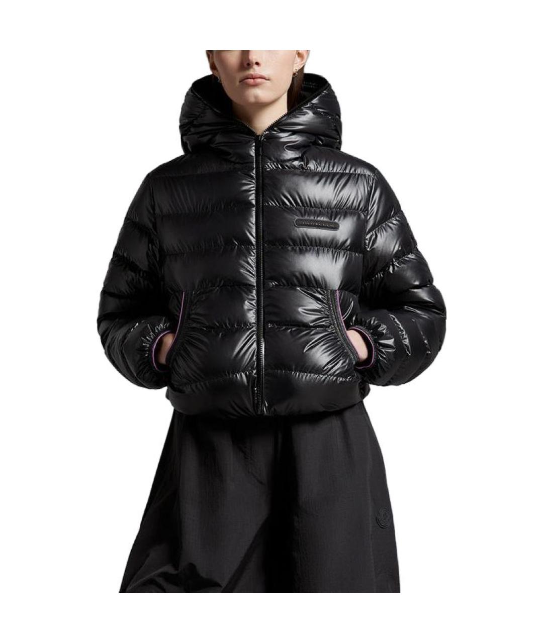 MONCLER Черная полиамидовая куртка, фото 2