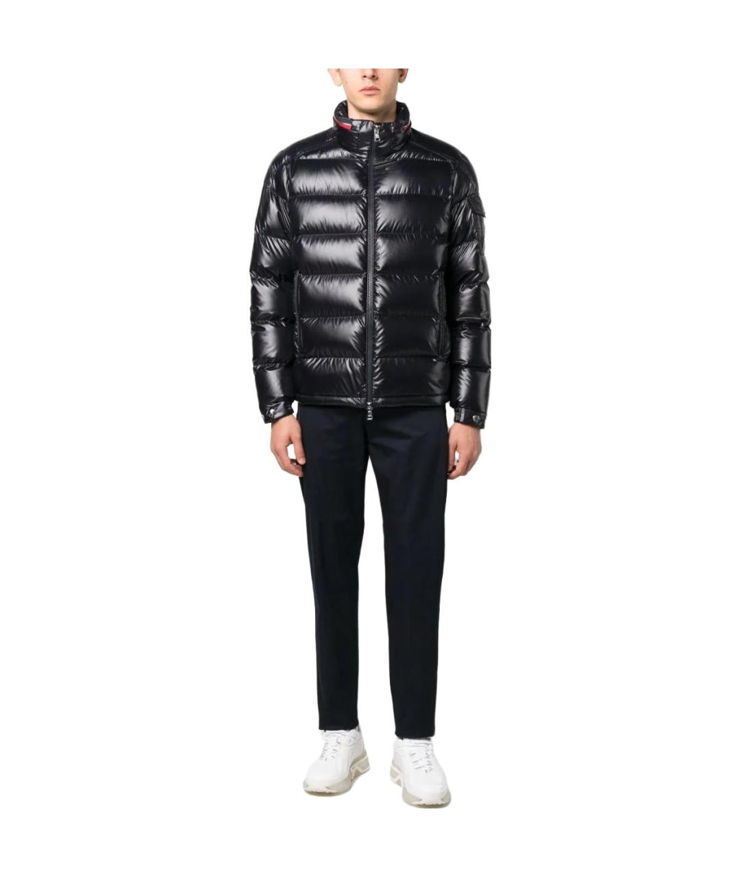 MONCLER Черный пуховик, фото 3