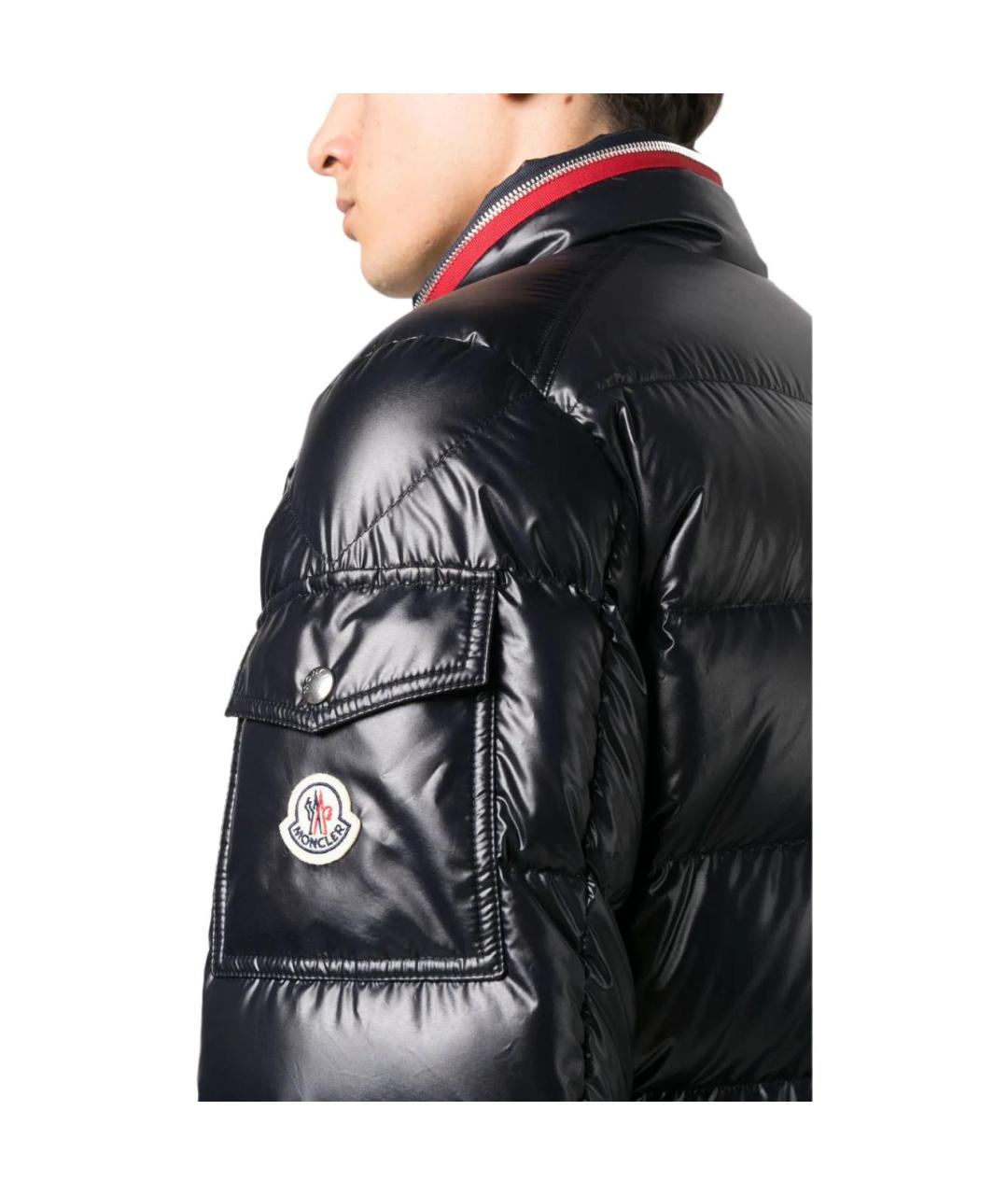 MONCLER Черный пуховик, фото 5