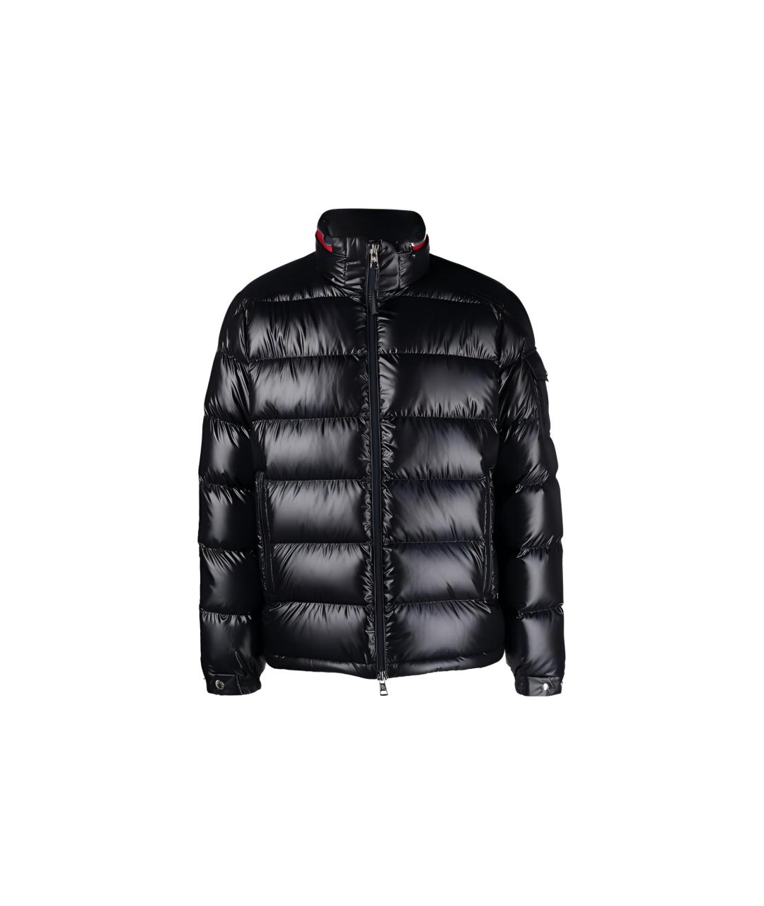 MONCLER Черный пуховик, фото 1