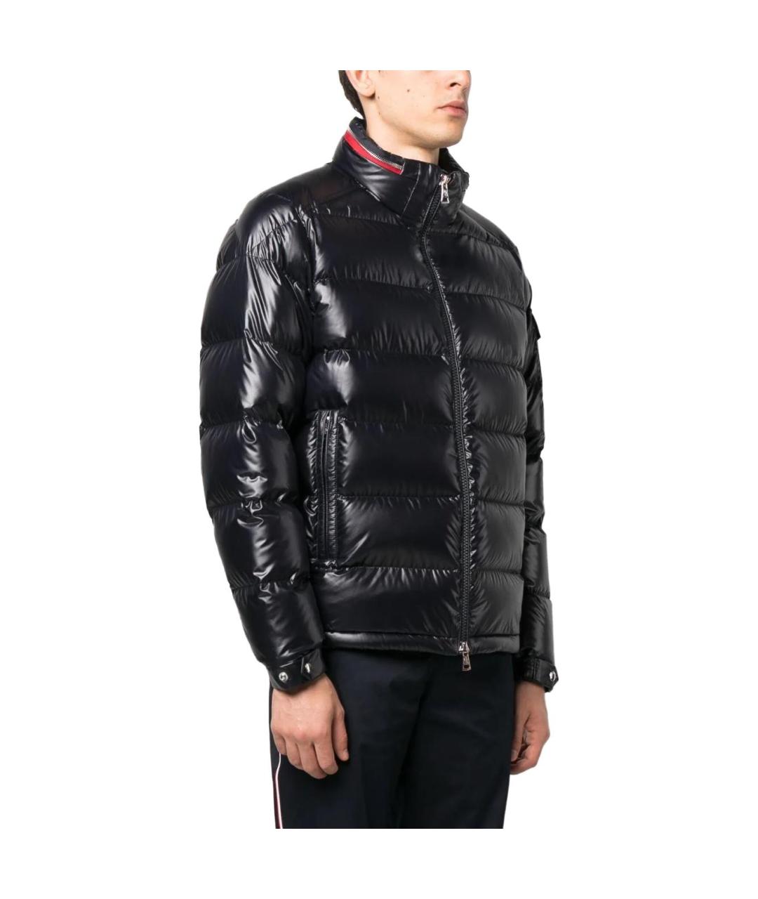 MONCLER Черный пуховик, фото 4