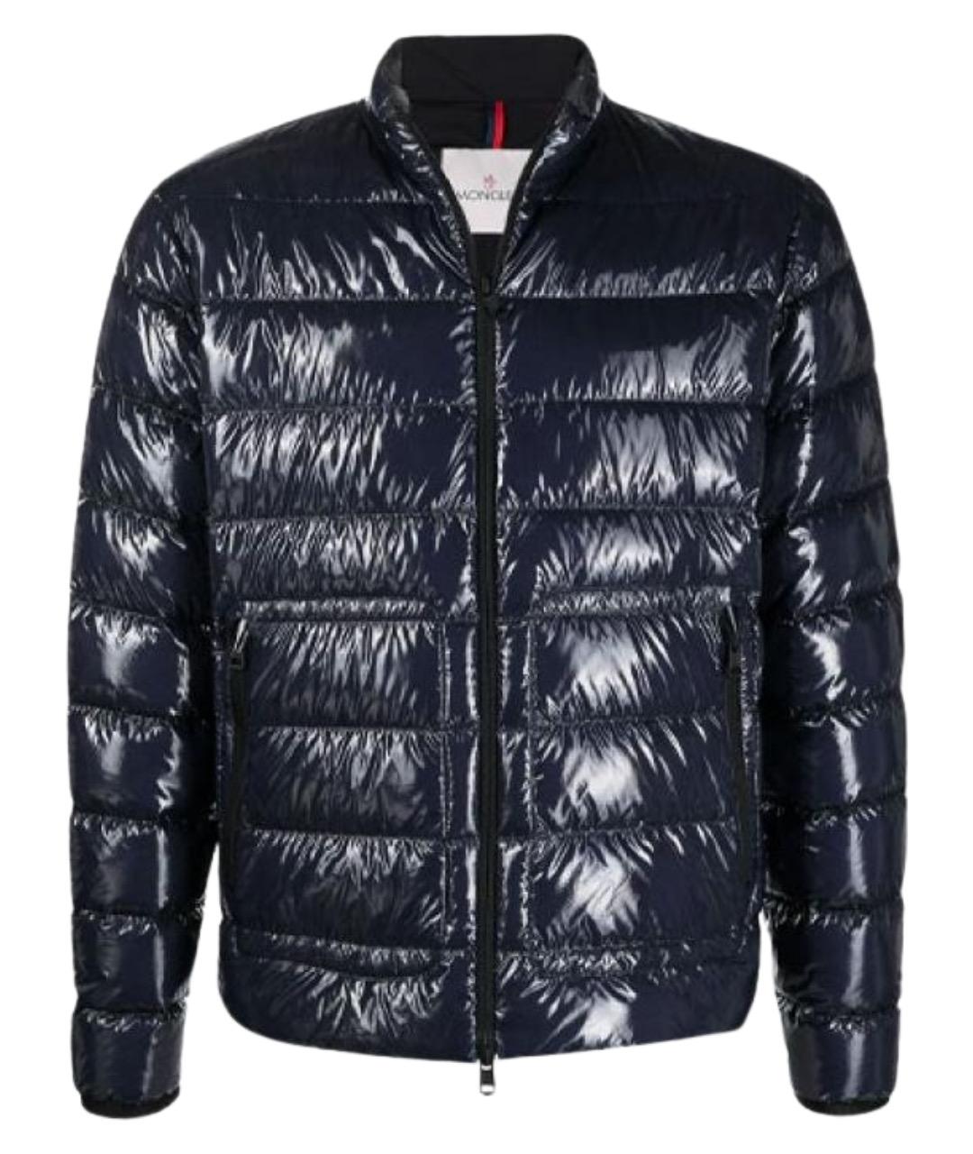 MONCLER Синий пуховик, фото 1