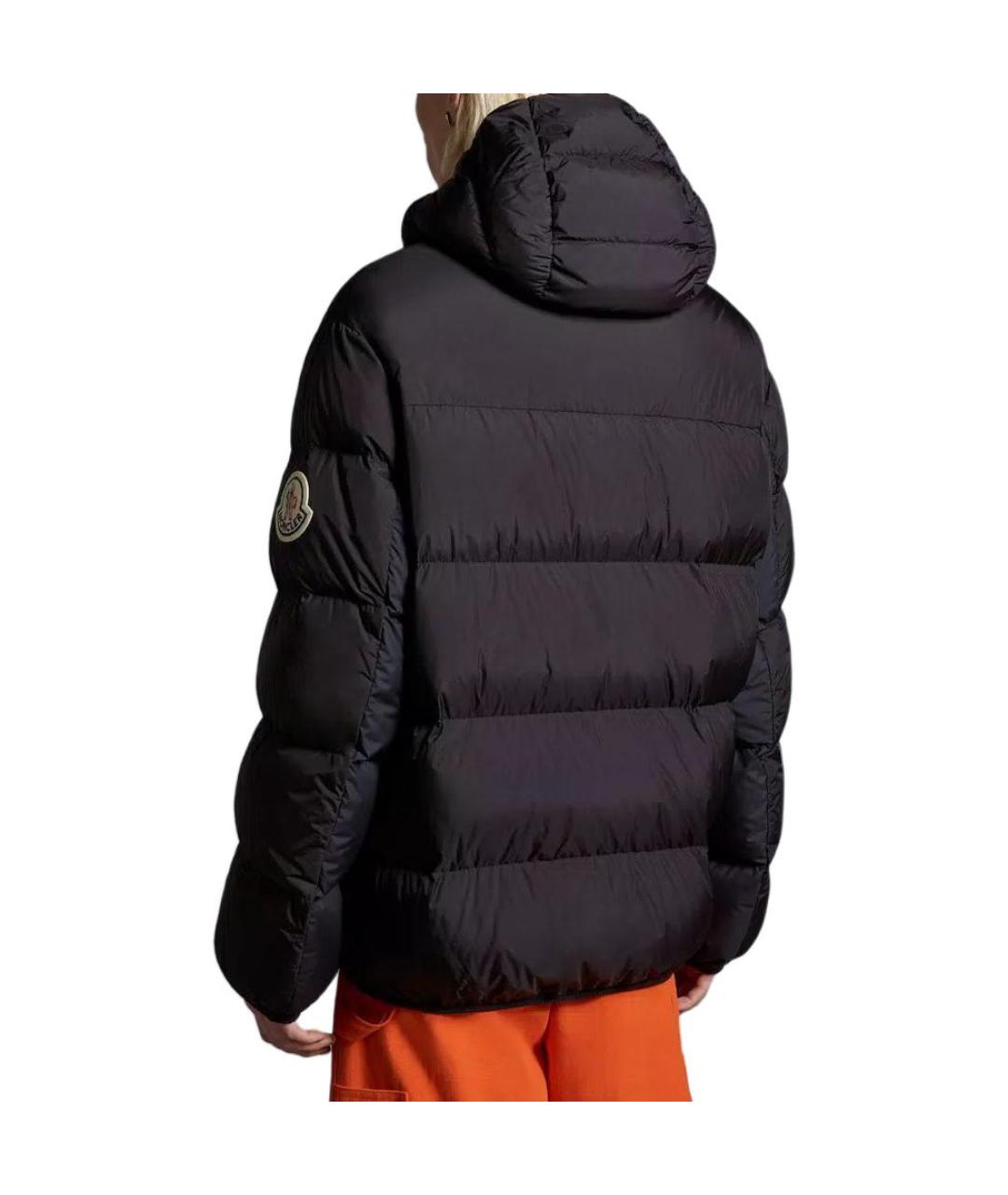 MONCLER Черный пуховик, фото 4