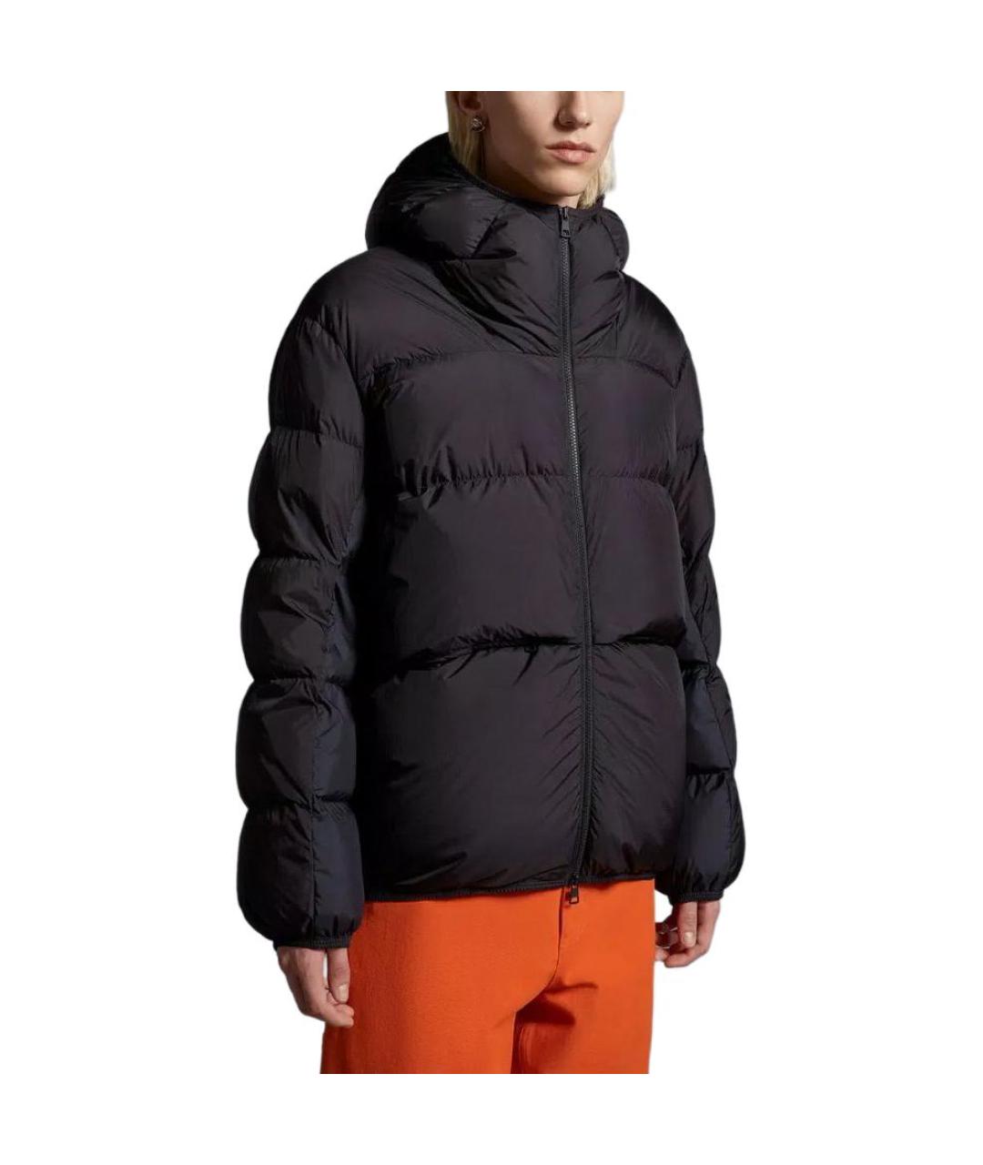 MONCLER Черный пуховик, фото 3