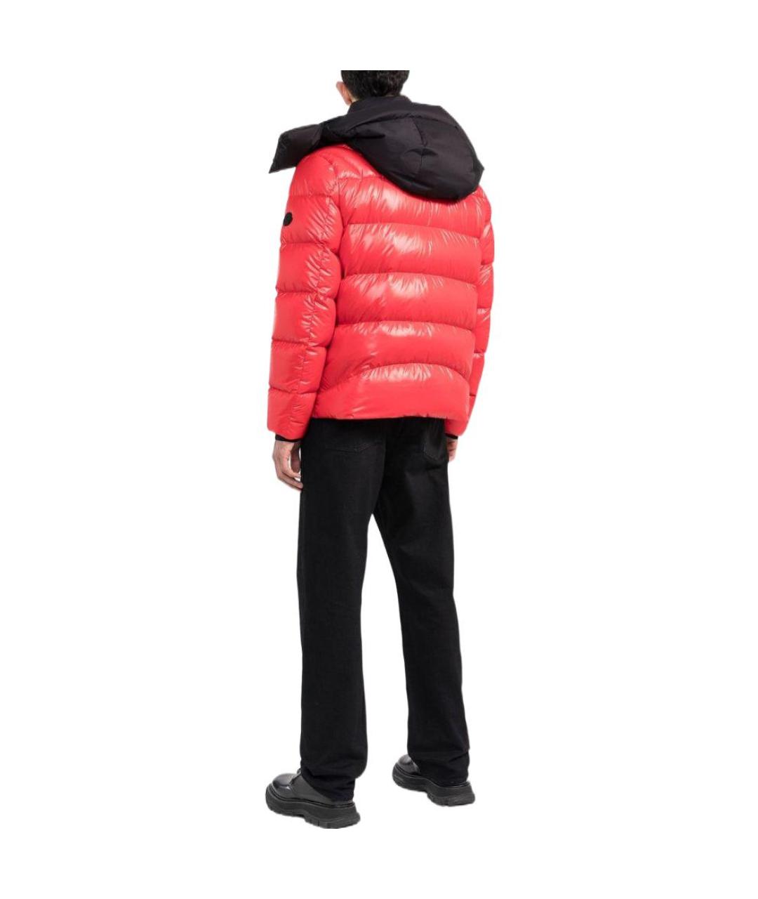 MONCLER Оранжевый пуховик, фото 3