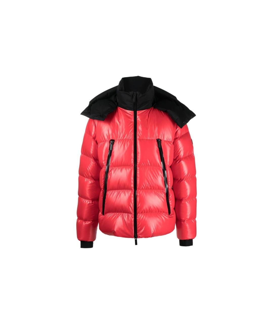 MONCLER Оранжевый пуховик, фото 4