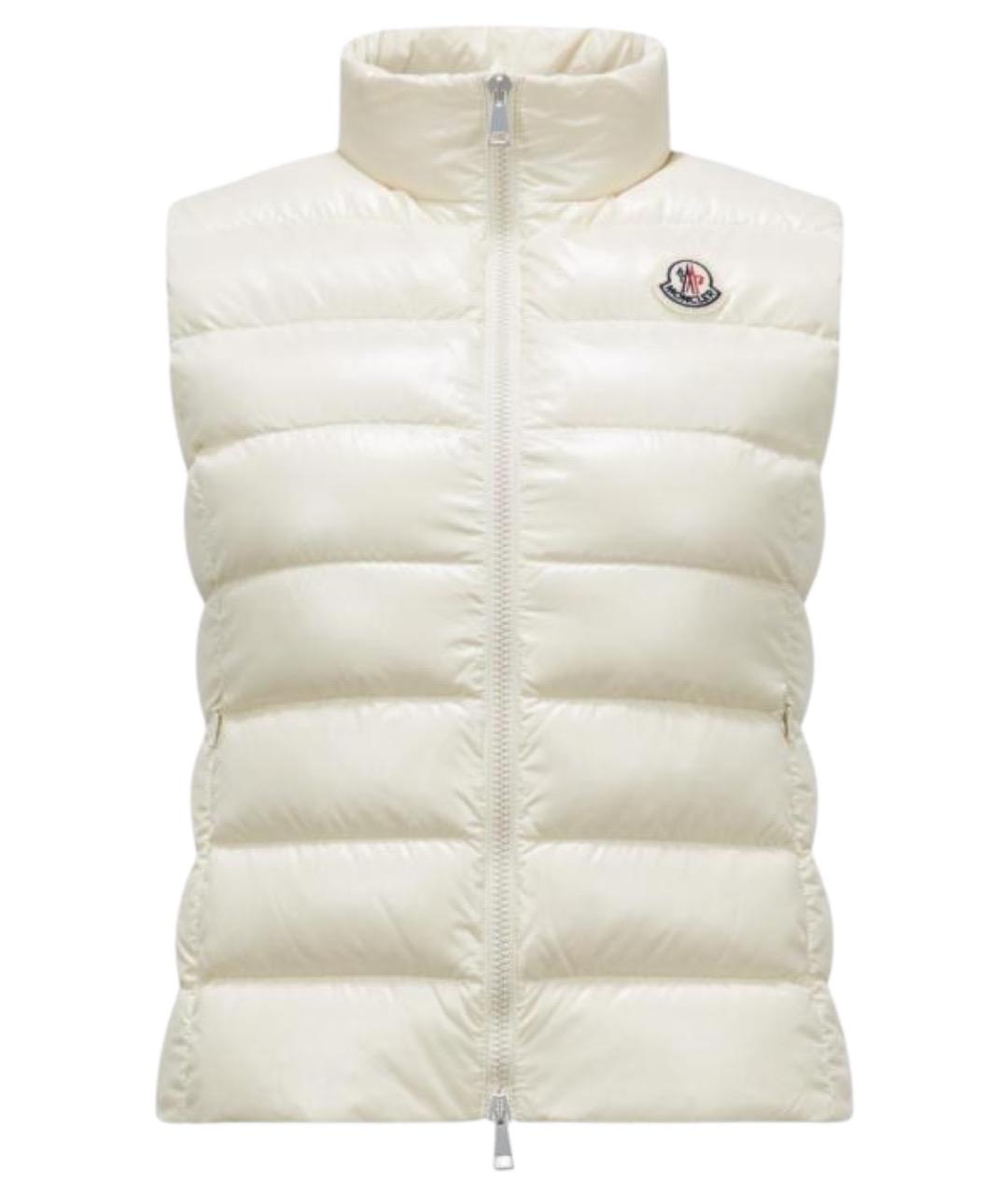 MONCLER Белый полиамидовый жилет, фото 1