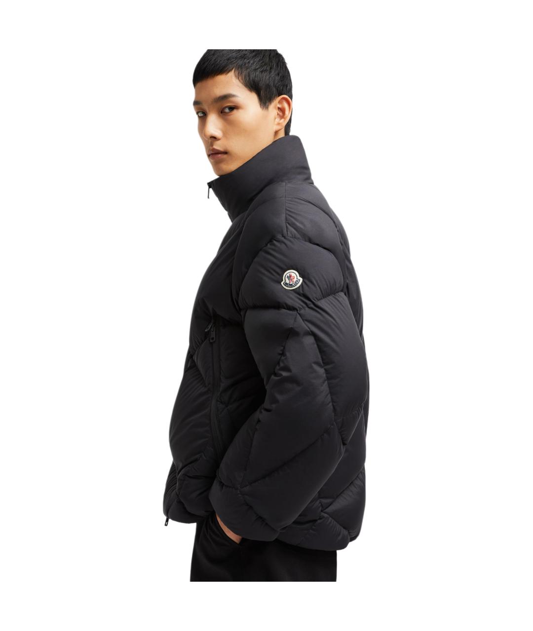 MONCLER Черный пуховик, фото 2