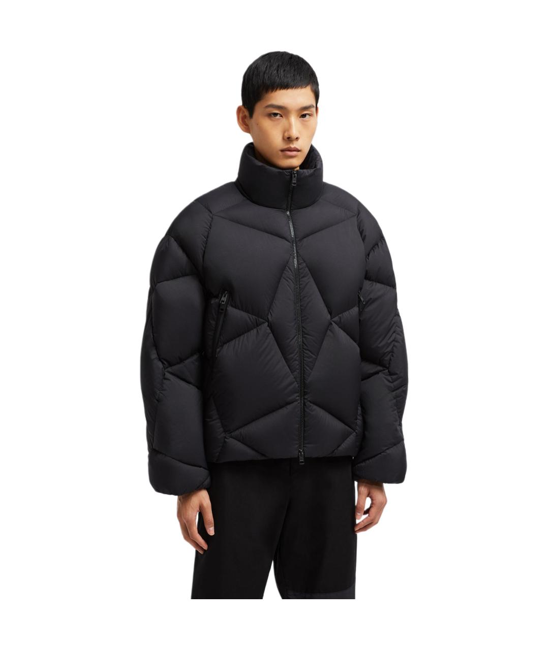 MONCLER Черный пуховик, фото 3