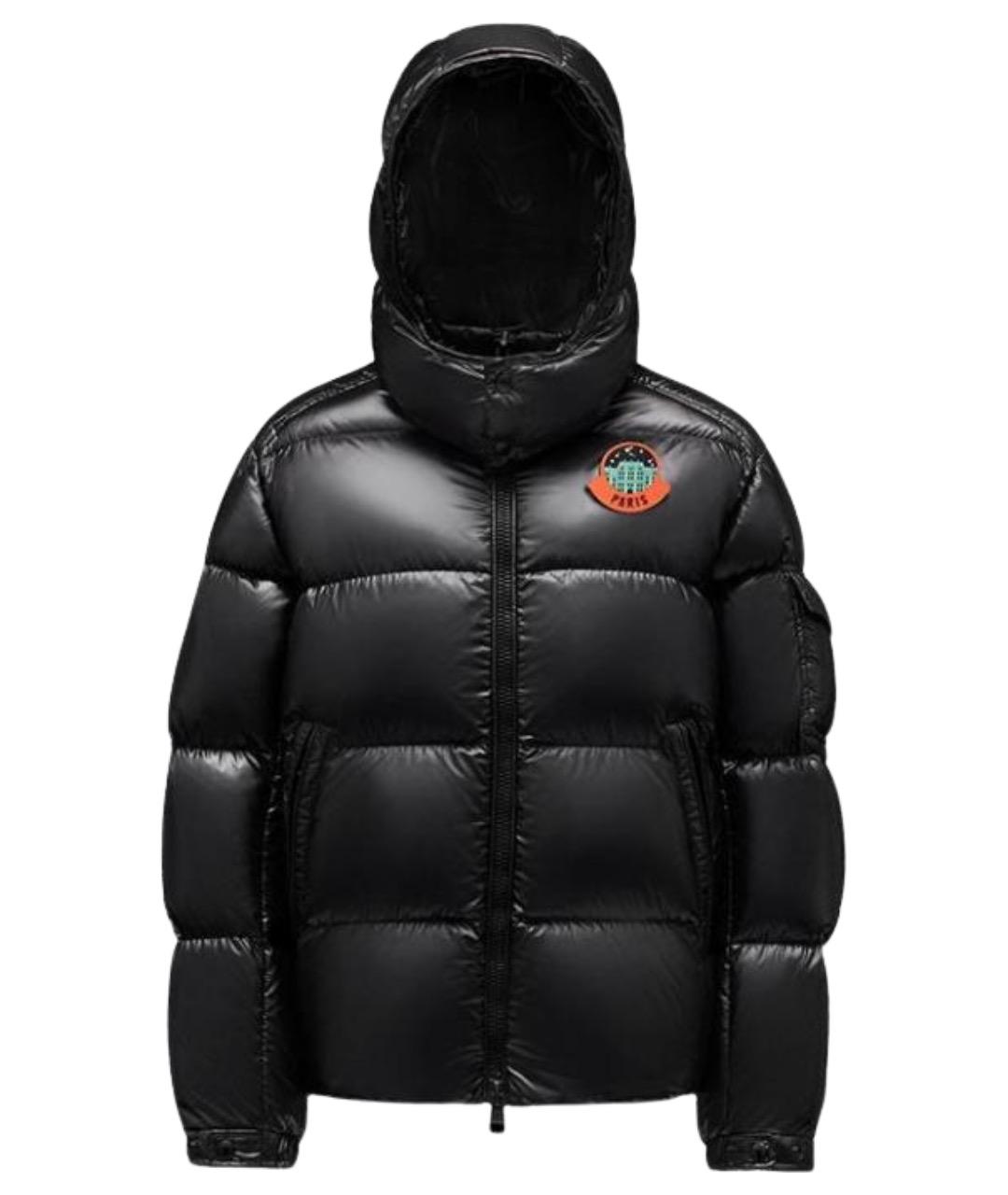 MONCLER Черный пуховик, фото 1