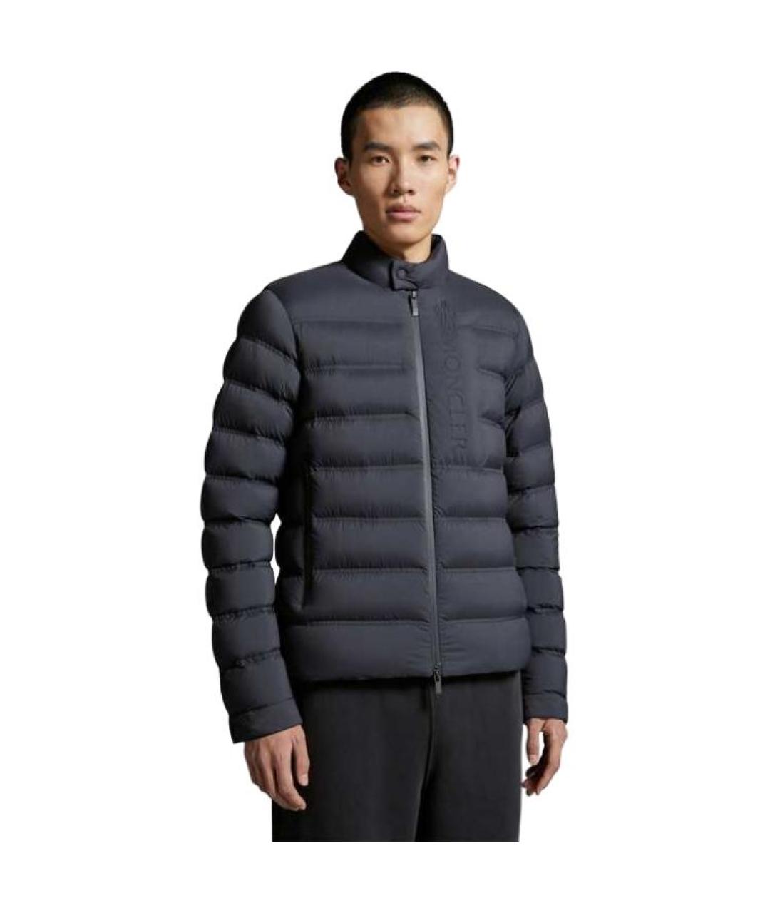 MONCLER Черная полиамидовая куртка, фото 4