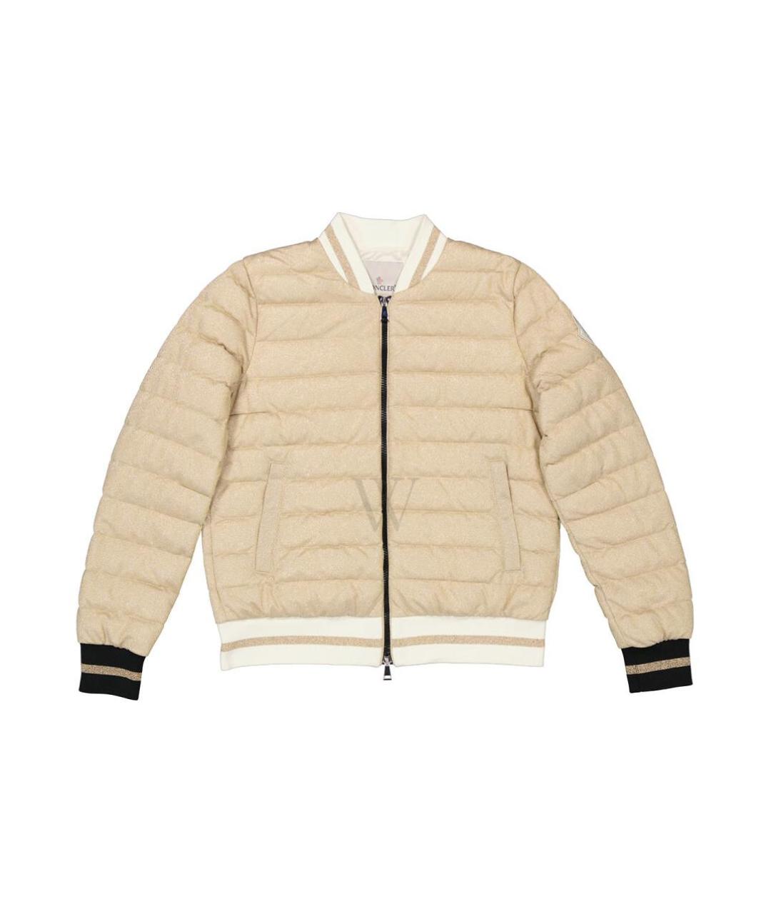 MONCLER Бежевый пуховик, фото 1