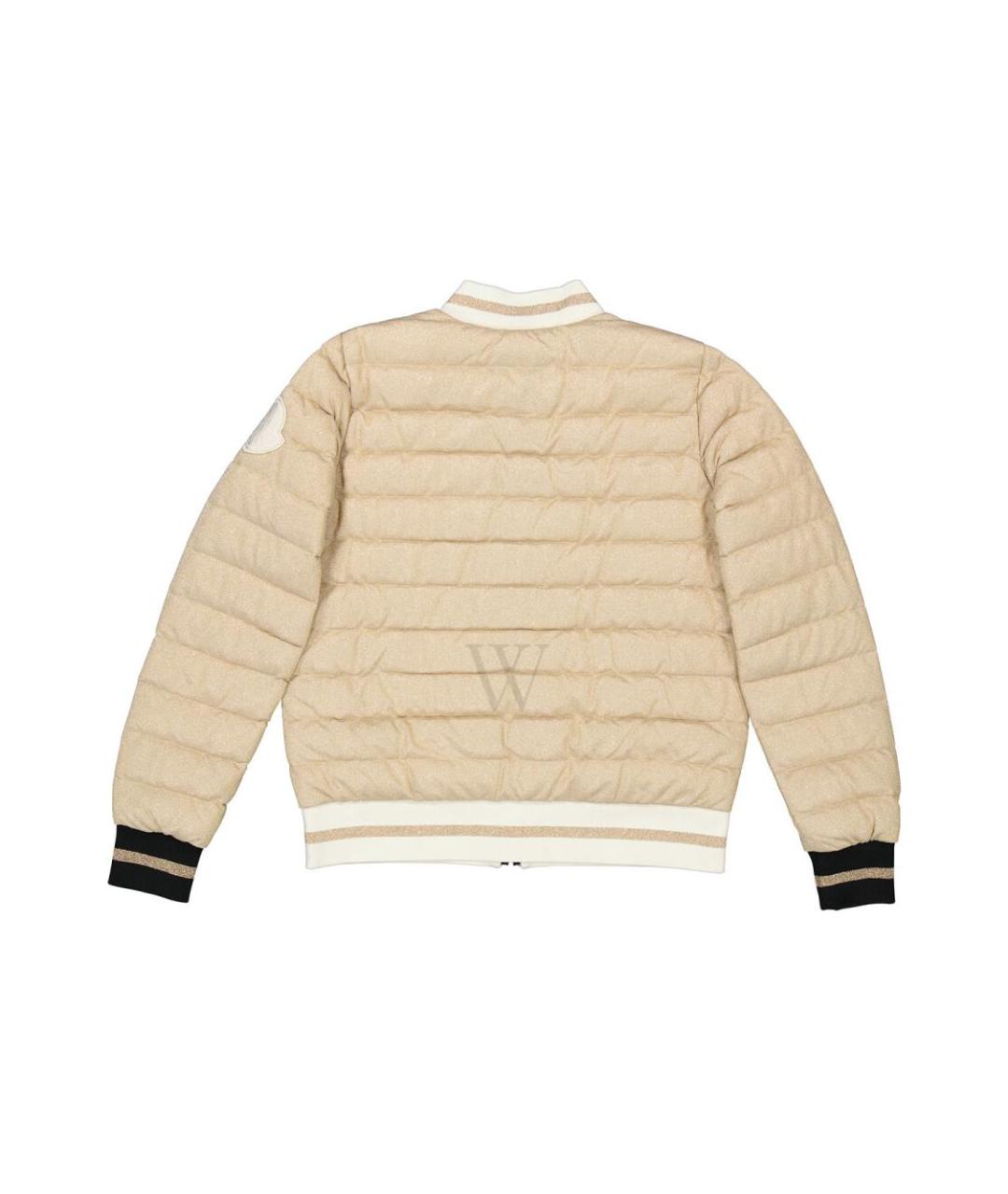 MONCLER Бежевый пуховик, фото 2