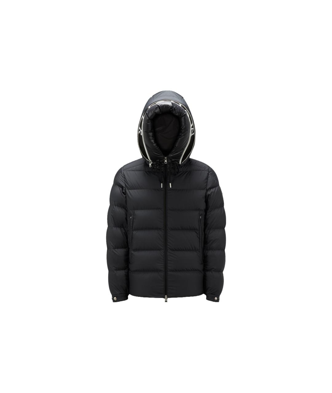 MONCLER Черный пуховик, фото 1