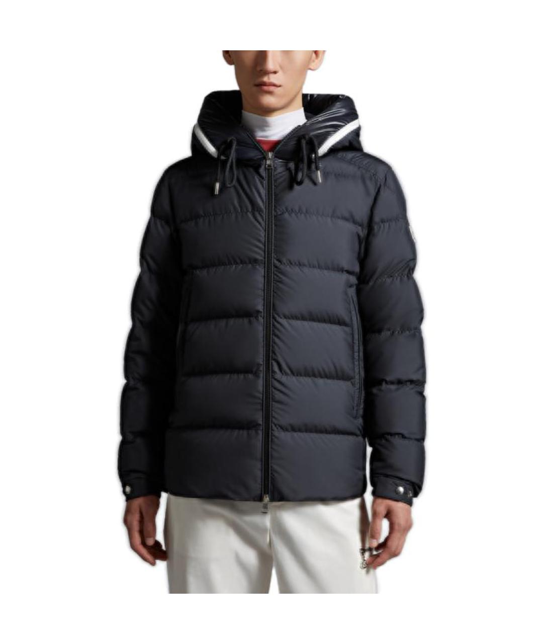 MONCLER Черный пуховик, фото 2