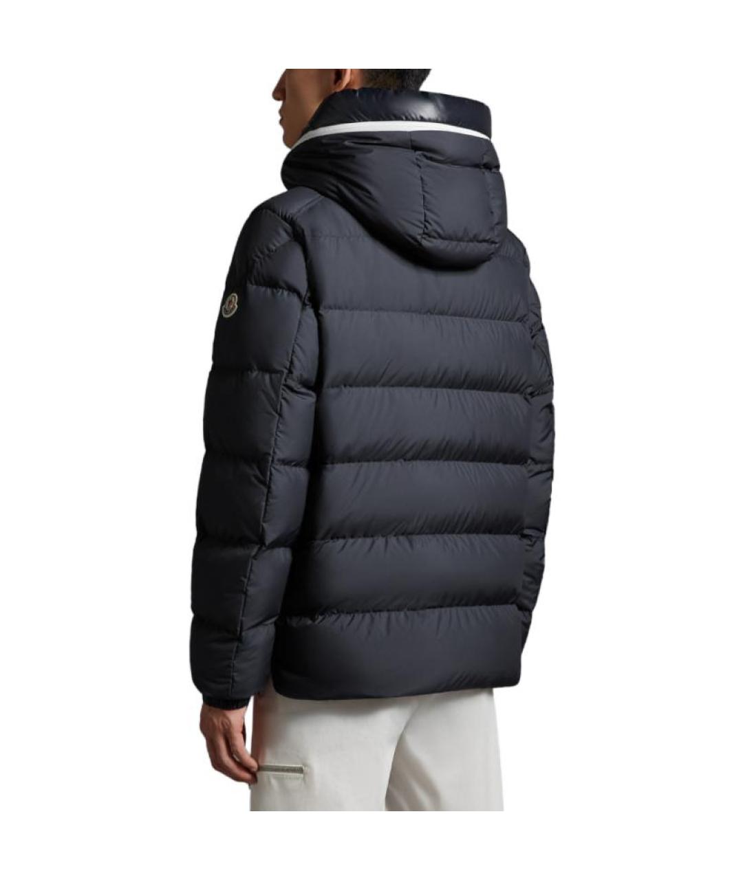 MONCLER Черный пуховик, фото 4