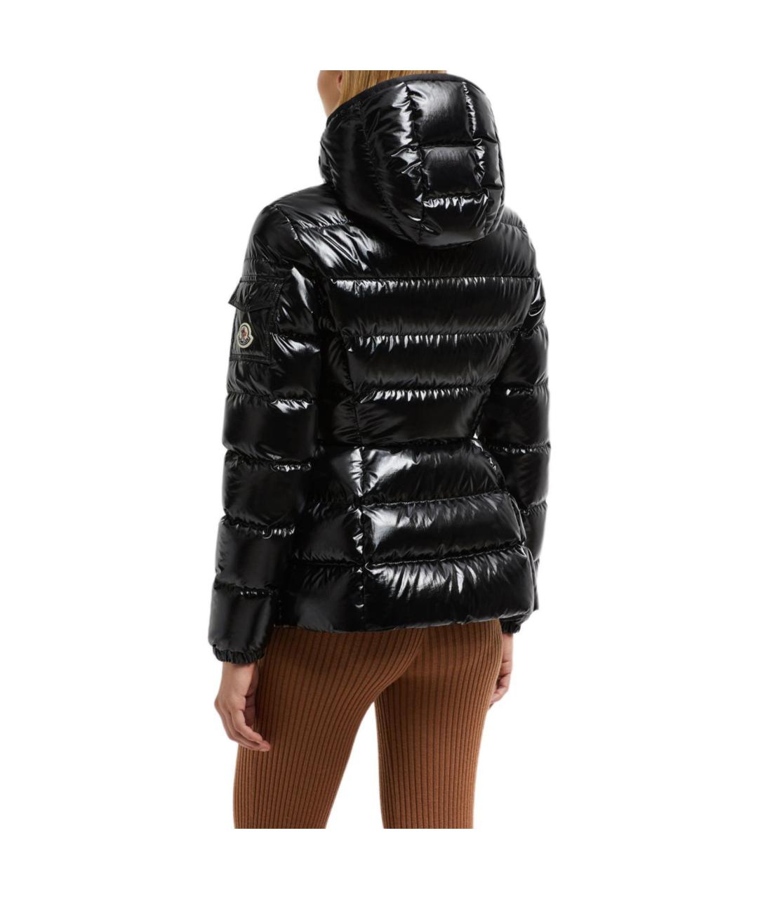 MONCLER Черная полиамидовая куртка, фото 4