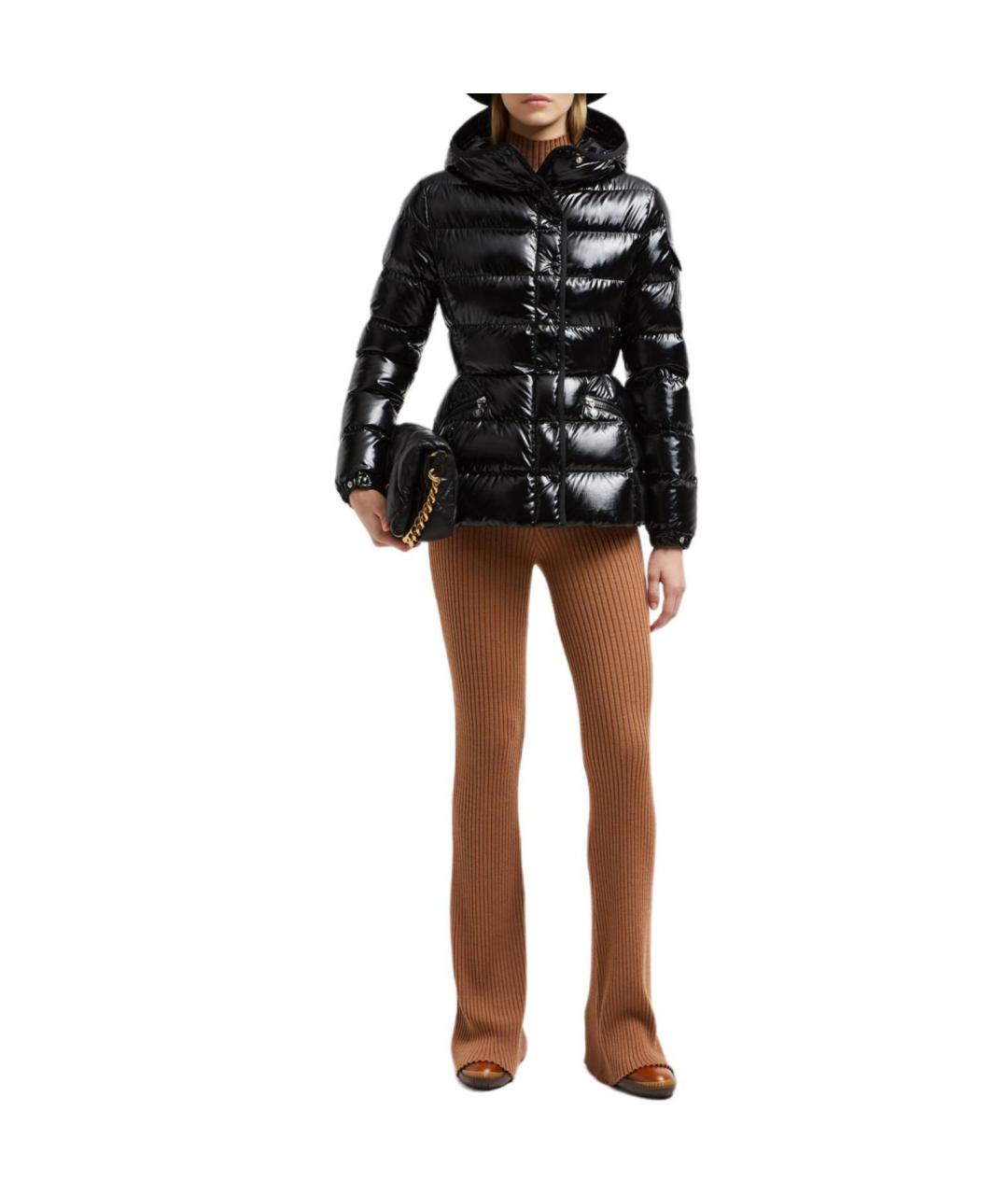 MONCLER Черная полиамидовая куртка, фото 2
