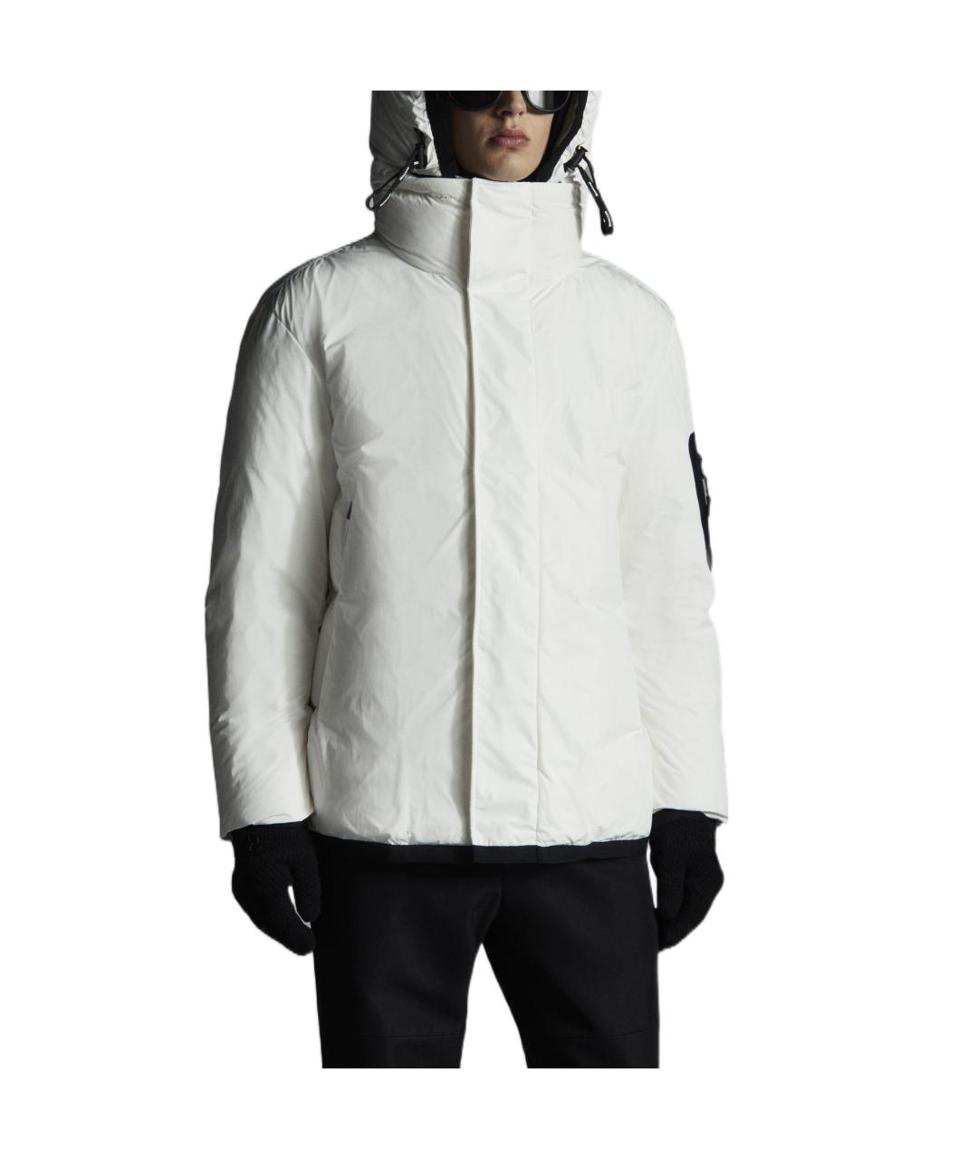 MONCLER Белый пуховик, фото 4