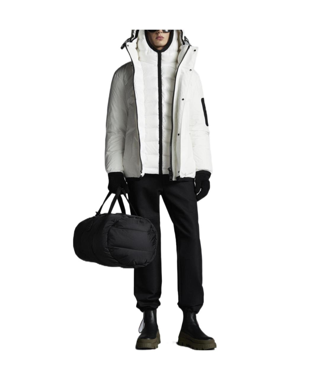 MONCLER Белый пуховик, фото 2
