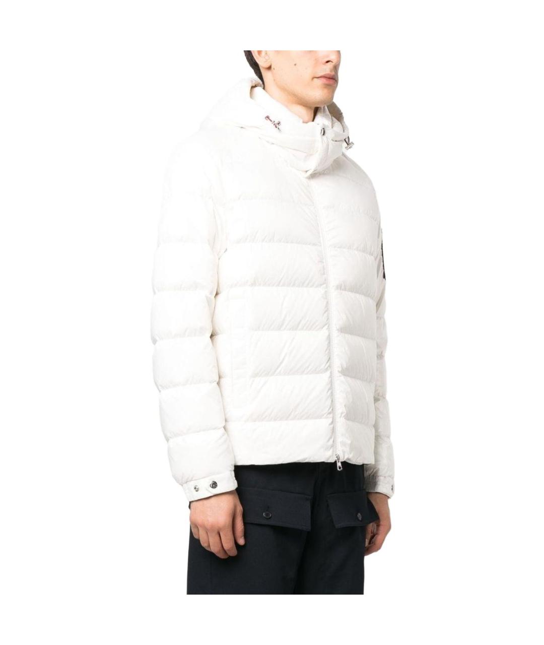 MONCLER Белая полиамидовая куртка, фото 2