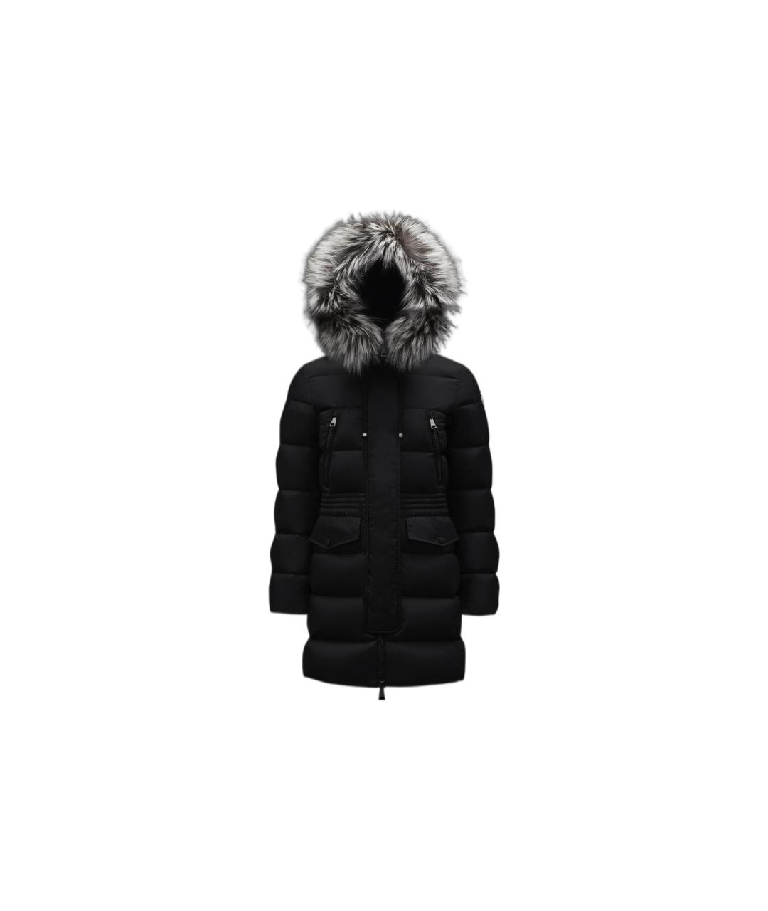 MONCLER Черный пуховик, фото 1