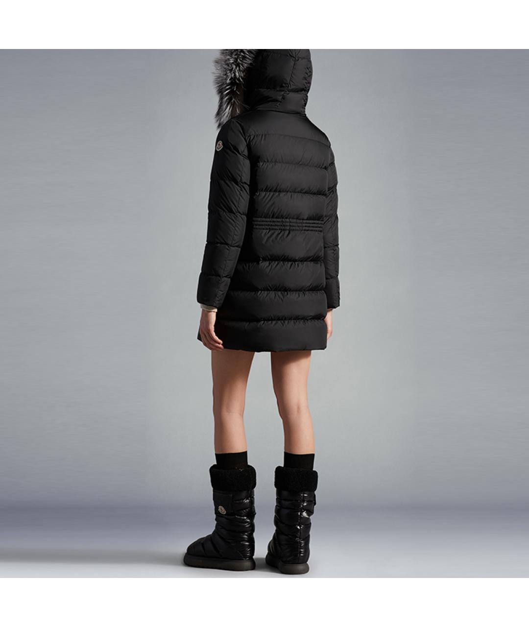 MONCLER Черный пуховик, фото 3