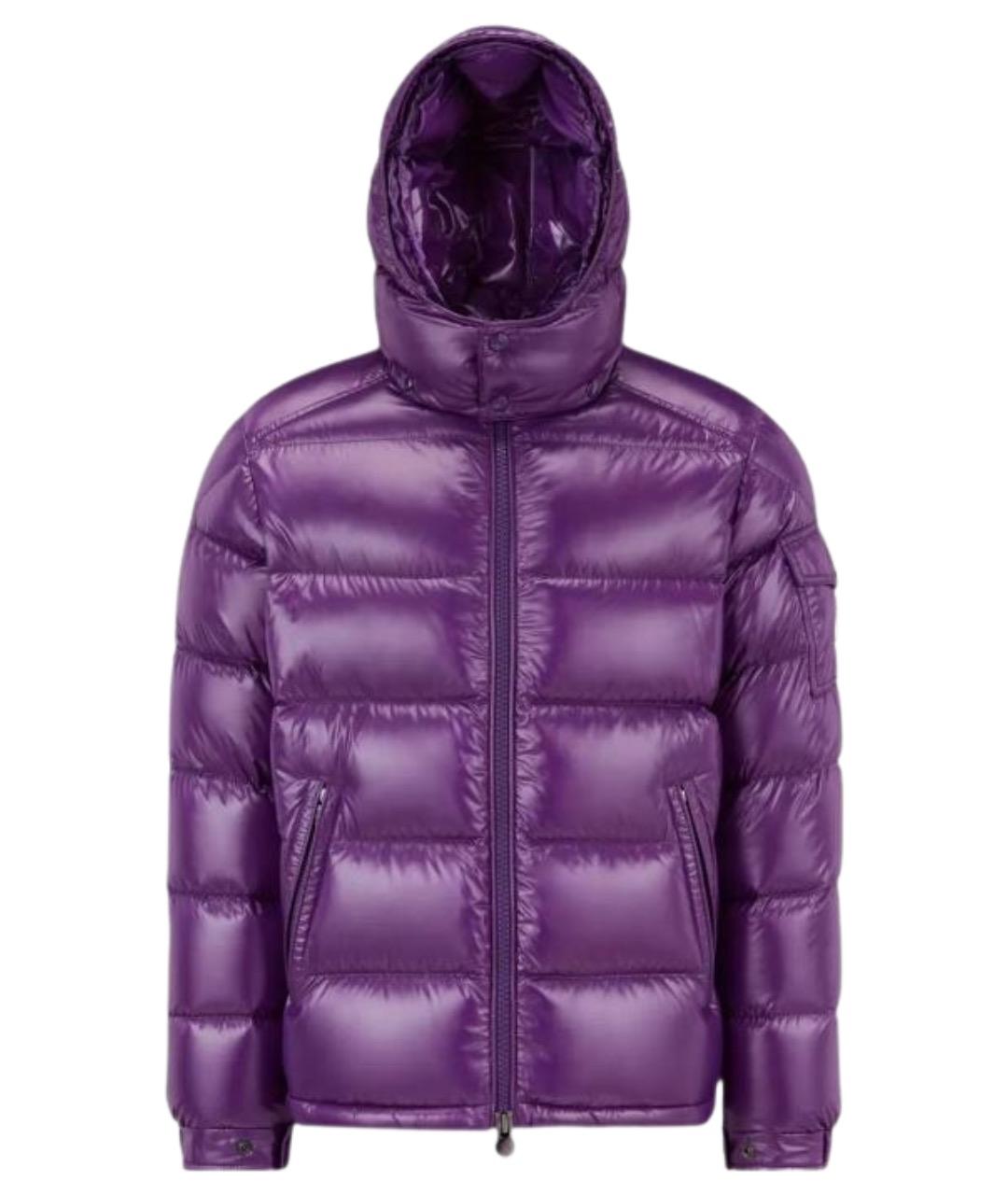 MONCLER Фиолетовая полиамидовая куртка, фото 1