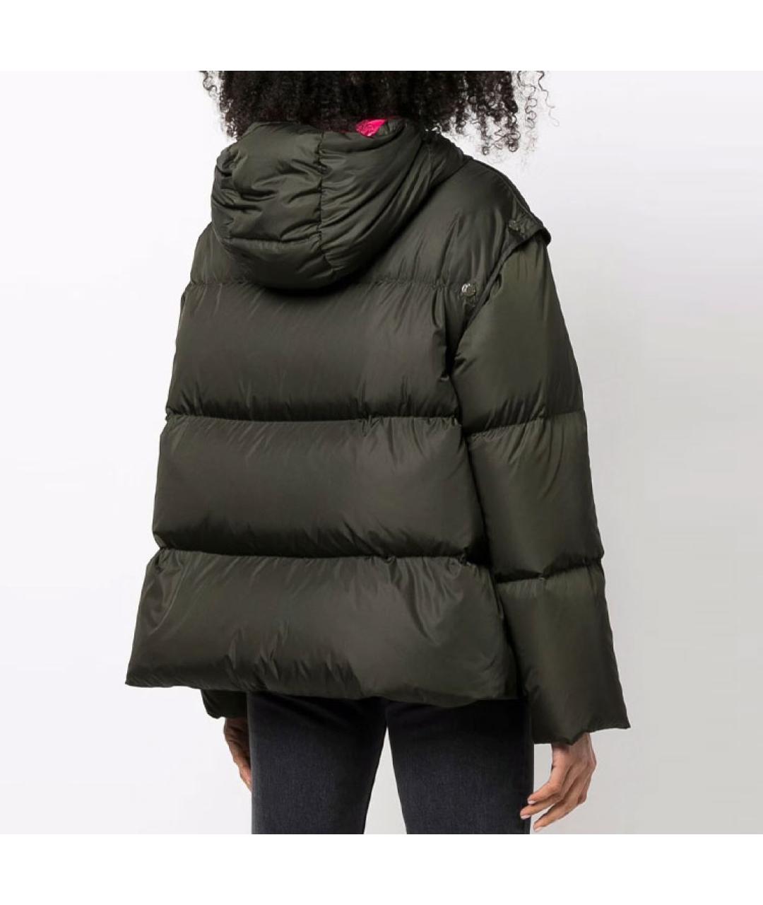 MONCLER Зеленый пуховик, фото 5