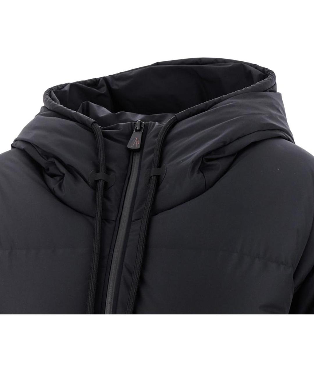 MONCLER Черная полиамидовая куртка, фото 3